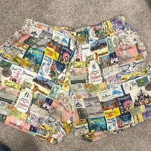 Disney Vintage Print Women's Shorts